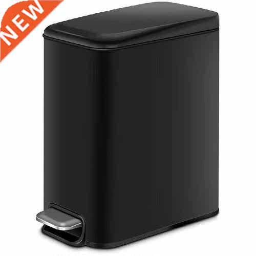 New Rectangular Small Trash Can with Lid Soft Close,