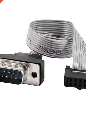 2.54mm Pitch DB9 to 10P M/F IDC Flat Ribbon Cable Connector