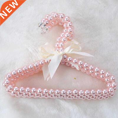 20cm Baby Hangers Pink Pearl Plastic Hanger Fashion Bow Dog