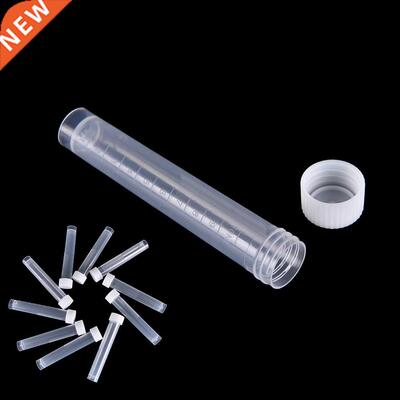New 100pcsX 10ml Lab Plastic Frozen Test Tubes Vial Seal Cap