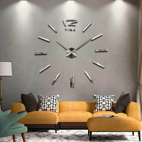 diy wall clock living room new acrylic quartz watch 3d cloc