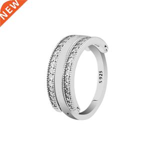 Flipping Hearts Ring 925 Sterling-Silver-Rings  Fashion E