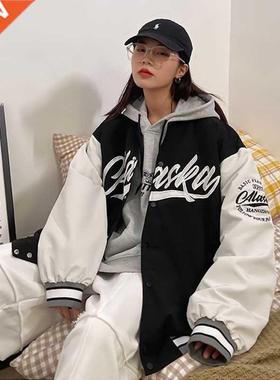 Oversize Baseball Jackets for Women Men New Loose Thin Lette