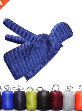 Autumn Winter Plus Size 90% White Duck Down Coat Men Hooded