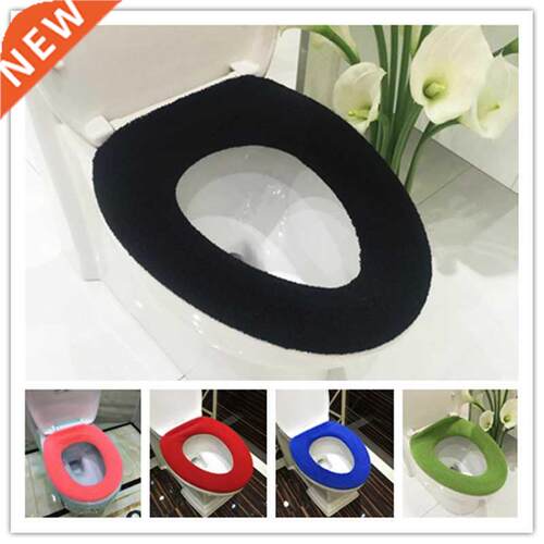 Comfortable Soft Multicolor Bathroom Toilet Set Thickening W