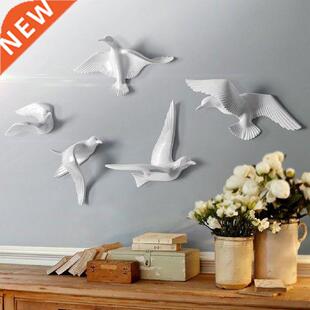 Modern Seagulls Figurine Resin Seabirds Sculpture for