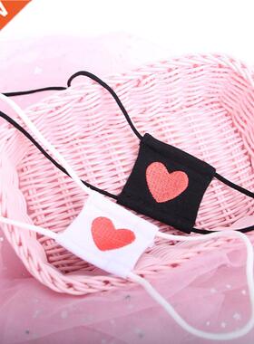 Women Anime Cosplay Costume Eyeshade Heart Embroidery Single