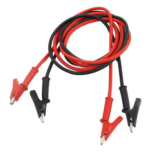 1m Long Alligator Clip Electrical Clamp Insulated Test Lead