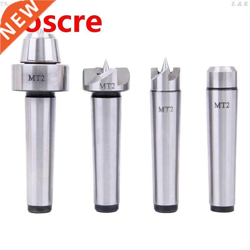 4Pcs MT2 Wood Lathe Center Set Live Centers Drive Spur Cup A