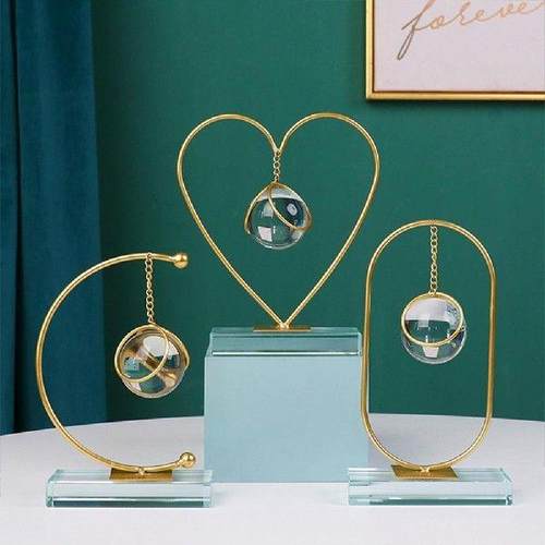Crystal Ball Ornaments Wrought Iron Ornament Display Stand