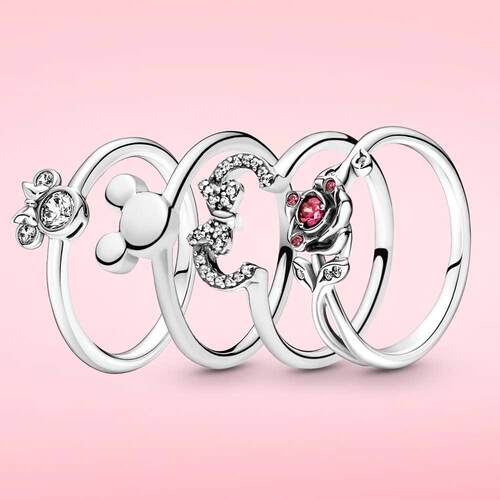 2022 Ring Rose shine Rings women jewelry Beauty and the beas