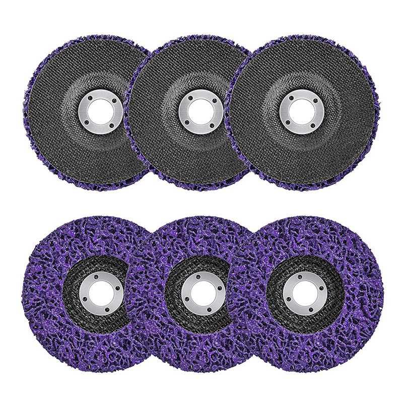 6 Pack Strppng Wheel Strp Dscs For Angle Grnders, Rust