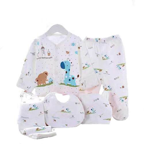 Newborn Baby Clothing Suits 0-3 Months Cartoon Cotton 5pcs/s