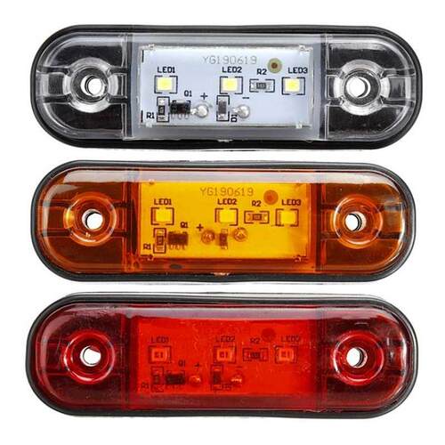 12v / 24v Led Side Marker Lights for Trailer Trucks Caravan