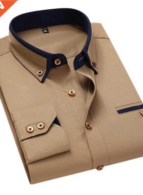 2021 Hot! Men's summer casual cotton long-sleeved shirts/Mal