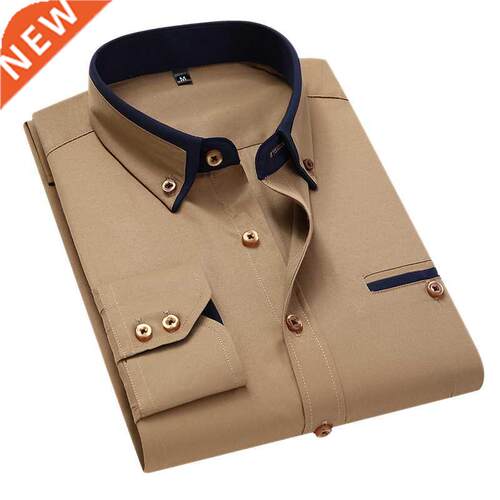 2021 Hot! Men's summer casual cotton long-sleeved shirts/Mal