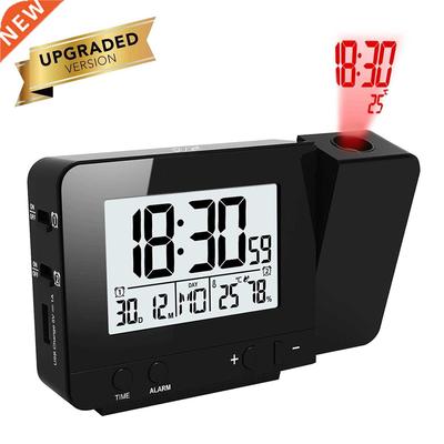 New Projection Alarm Clock Digital Date Snooze Function LED