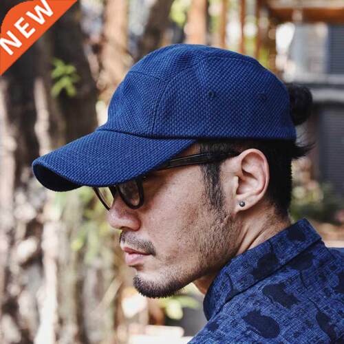 Saucezhan Sashiko Baseball Cap Sun Caps Fishing Hat for Men