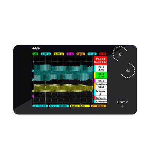 Mini LCD Storage Oscilloscope Handheld Bandwidth 1MHz Sampli