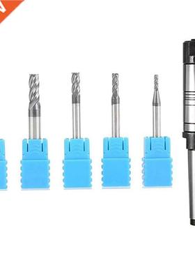5 Pcs 4-Flute Milling CNC Rotary Burrs Set & 1 Pcs 22mm