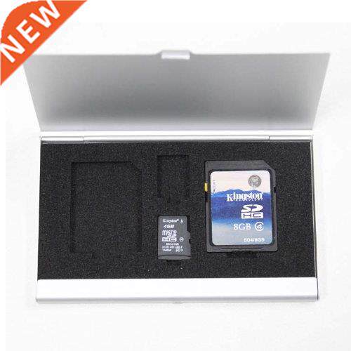 Memory Card Case (Single Side) for 2*SD Card + 2*TF Card (Si