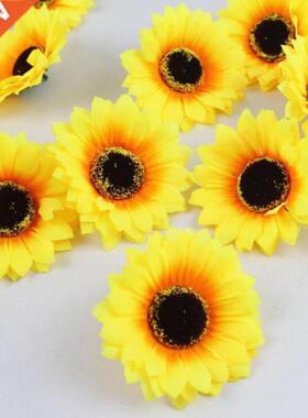 10pcs Silk Sunflower Artificial fake Daisy Flowers Head 适用