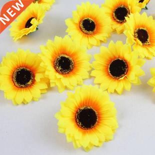 Daisy 适用 Artificial fake Sunflower Flowers 10pcs Head Silk
