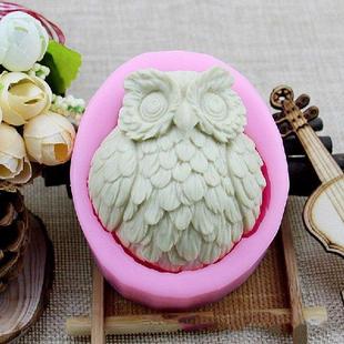 3D Owl Silicone Cake Mold Cartoon Fondant Gummy Jelly Candy
