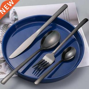 Spoon Knife Set Gold Cutlery Knives Sets Wedding Tableware