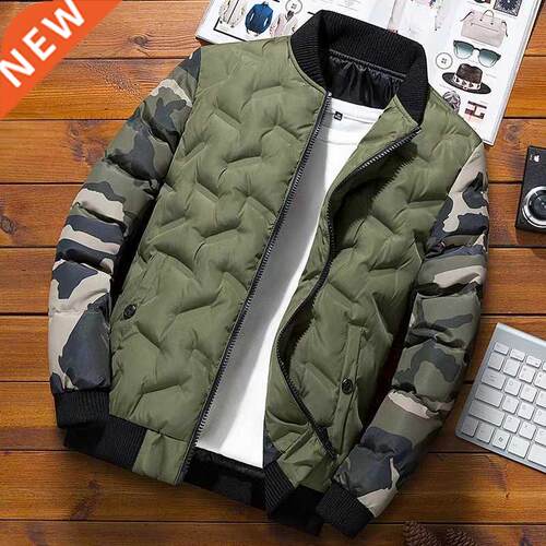 Mens Winter Jackets Coats Outerwe Clothing Camouflage Bomb