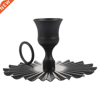 1pc Romantic Iron Fan Modeling Candleholder Desktop