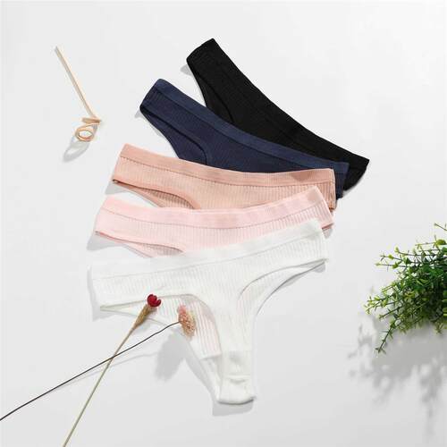 pcs/Set Sexy Panties For Women Cotton Thong Underwear Seaml