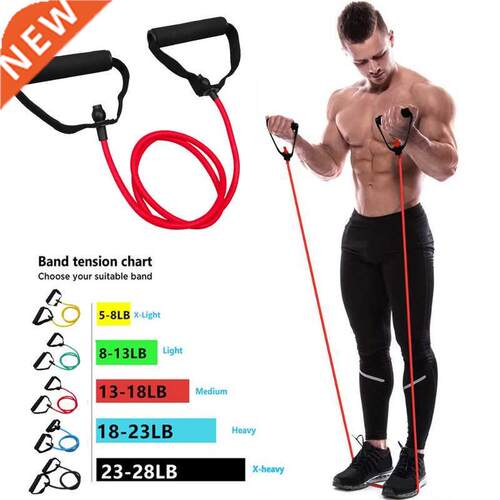 5 Levels Resistance Bands with Handles Yoga Pull Rope Elasti