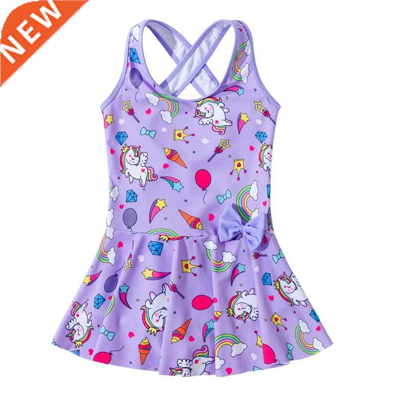 Cute Swimwear Girls Unicorn One Piece Swimsuit for kids Baby