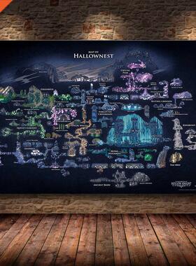 Hollow Knight Map The Game Poster Decoration Painting of The