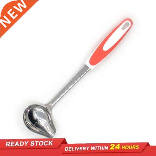 Polished oiling spoon Stainless steel non-slip crooked