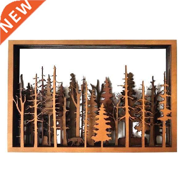 Wide Intricate Woods Wooden Wall Hanging Ornament Pendant