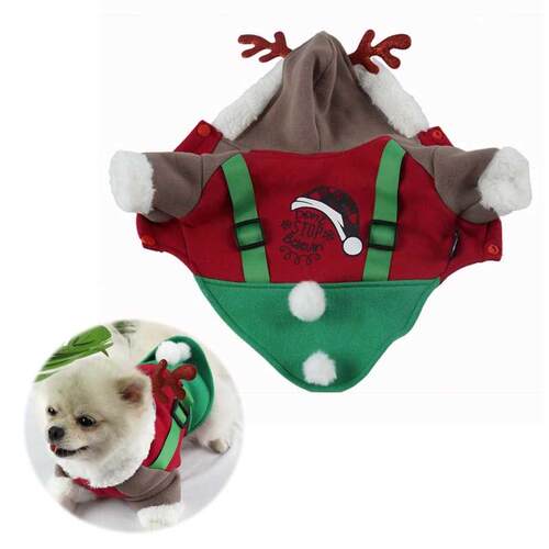 Warm Pet Puppy Clothes Christmas Halloween Cosplay Funny