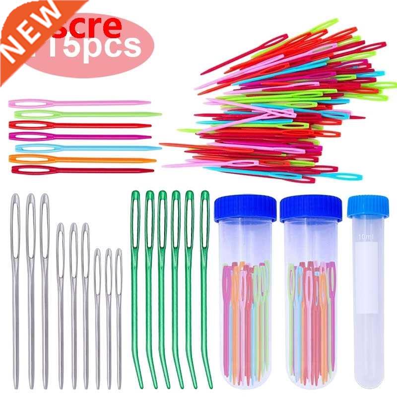 115Pcs Yarn Large Eye Blunt Needles Set Crafting Knitting W