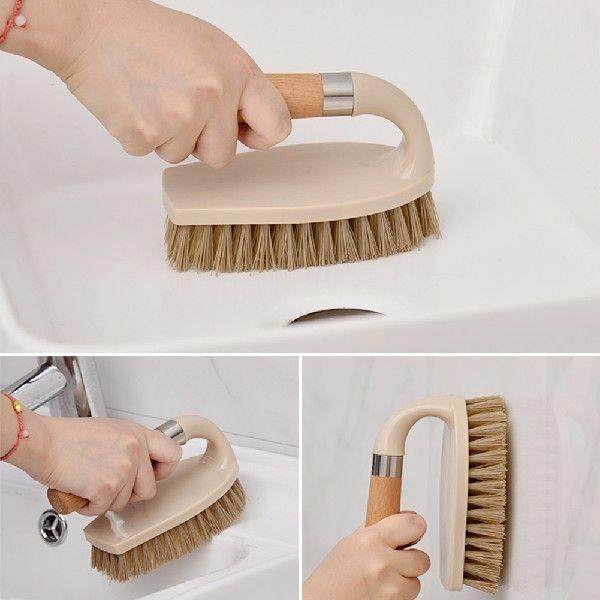Wood Handle Dirt Remove Cleaning Toilet Tool Tile Floor