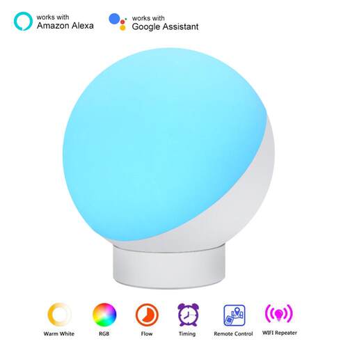 Wifi Smart Table Lamp RGBW 7W Dimmable Control Timer Switch