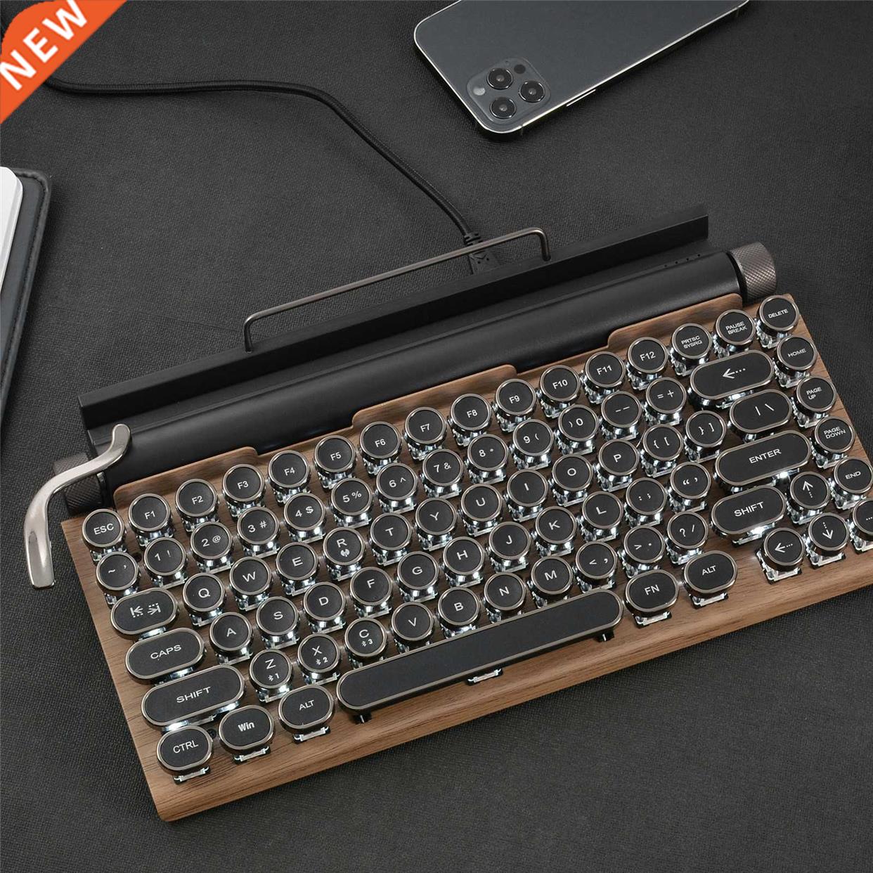 Mechancal Keyboard Wreless Bluetooth keyboards Dot retro O