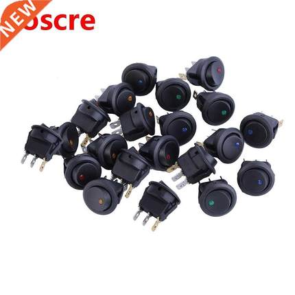 Plastic Push Button Switch high quality 20pcs LED Dot Light