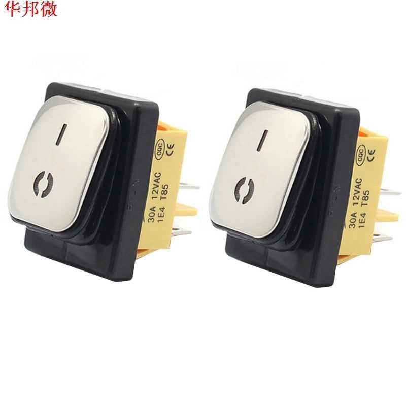 Waterproof Rocker Switch Stainless Steel Surface 30A 220V LE