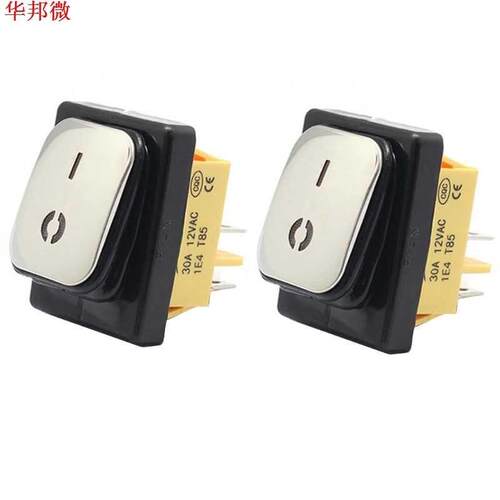 Waterproof Rocker Switch Stainless Steel Surface 30A 220V LE