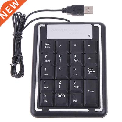 USB Digital 19 Keys Wired Keypad Numeric Mini Keypad For Lap