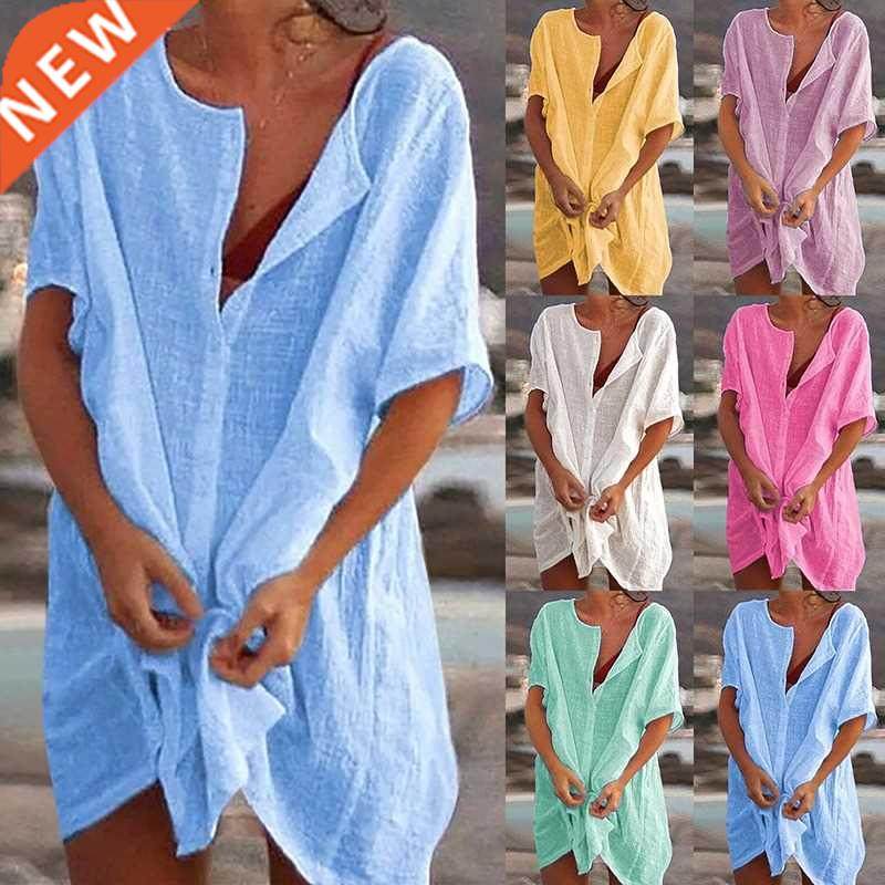 Hot Sexy Swimsuit Cover Up Plus Size for Women 2021 Cotton B