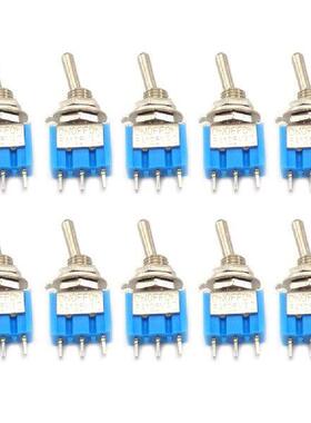 10PCS MTS-102 6A 125VAC 3-Pin ON-ON SPDT Toggle Switch