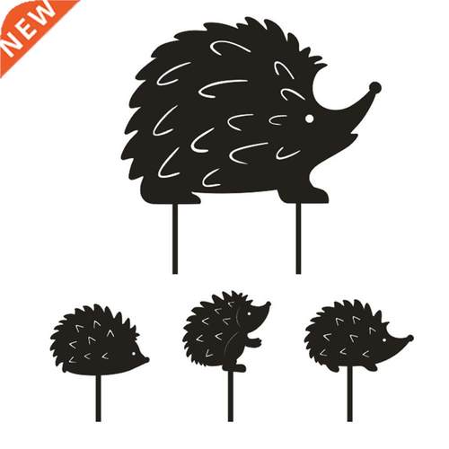4pcs/set Garden Decor Hedgehog Set Wrought Iron Hollow