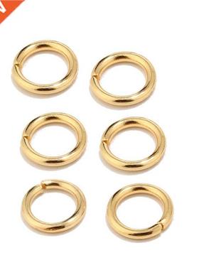 100pcs High Quality Gold Tone Stainless Steel Jump Rings for